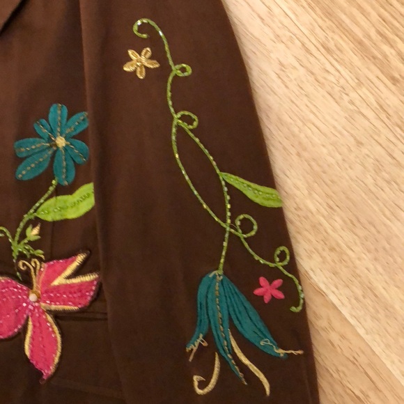 1970s inspired embroidered coat medium - Picture 4 of 8